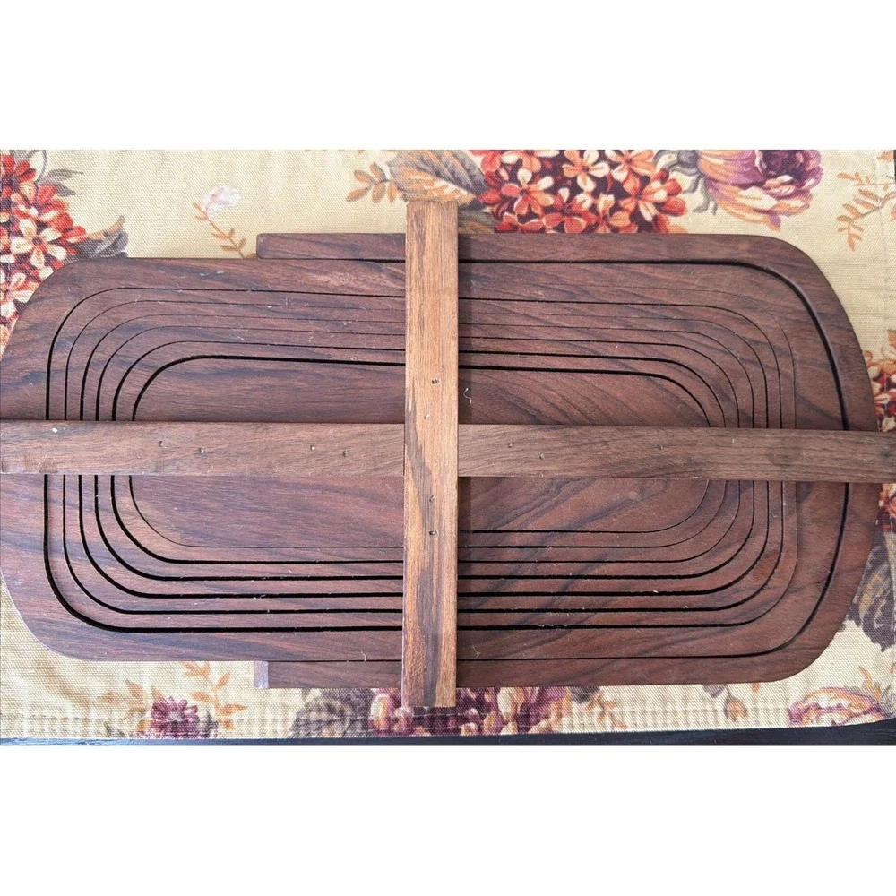 Woodcraft Arts COLLAPSIBLE FOLDING BREAD BASKET